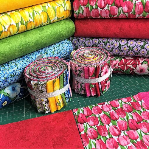 Jelly Roll Fabric Makower Summer Garden and Spraytime Etsy UK