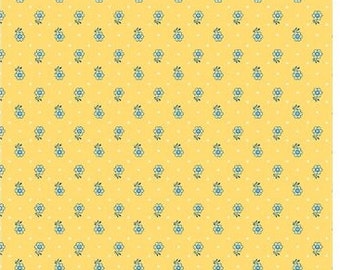 Liberty Fabric by the fat quarter/half metre/metre, Emporium, Kingly Sprig, yellow green floral home decor dress fabric