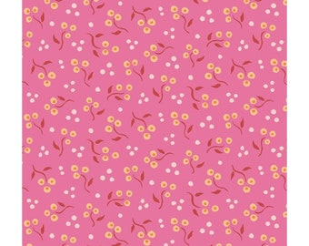 Liberty Fabric cotton by the fat quarter/half metre/metre The Artists Home Collection Juneberry floral pink orange home decor dress