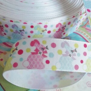 Easter Bunny Grosgrain Ribbon, 22mm 2 metres image 3