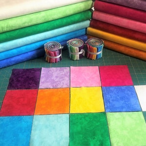 Rainbow Fabric Charm Pack - Michael Miller Krystal fabrics