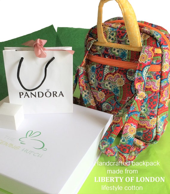 quilted cotton backpack