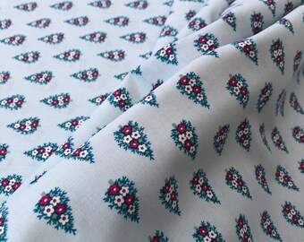 Liberty Christmas Fabric By The Fat Quarter/Half Metre/Metre Blue Winter Pine, Woodland Christmas, seasonal quilting cotton UK