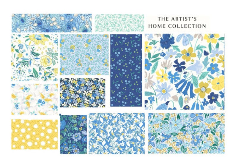 Liberty Fabrics Baumwolle Meterware/ Meterware Artists Home Collection