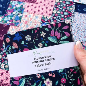 Liberty Charm Square Pack - Midnight Garden, pack of 30, 5inch squares