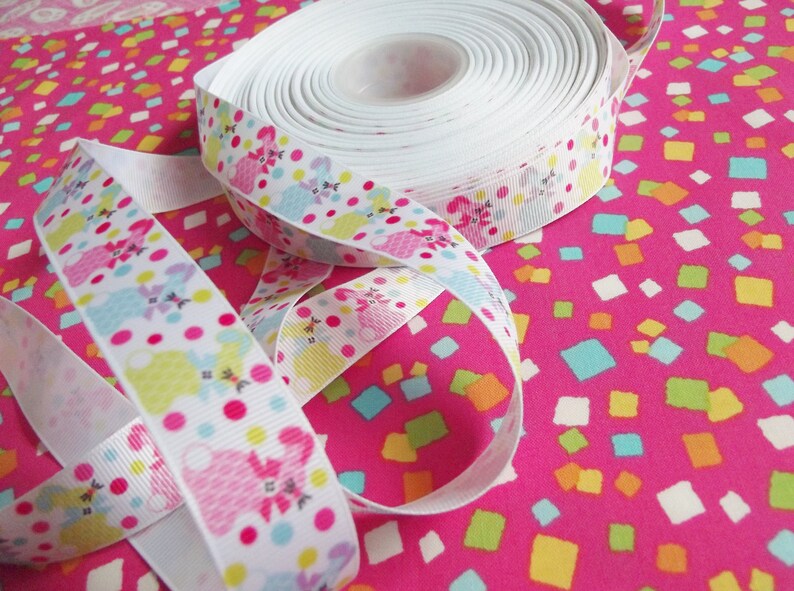 Easter Bunny Grosgrain Ribbon, 22mm 2 metres image 4