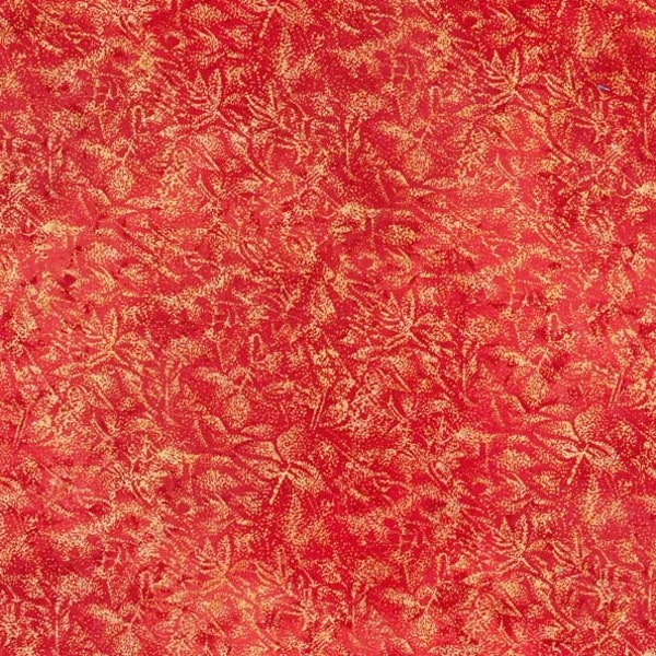 Tissu Michael Miller Fairy Frost au mètre, Tissu en coton métallisé perlé, CMO376 Rouge cerise