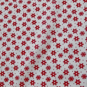 Christmas Snowflake Polycotton Fabric - by the metre bild 2