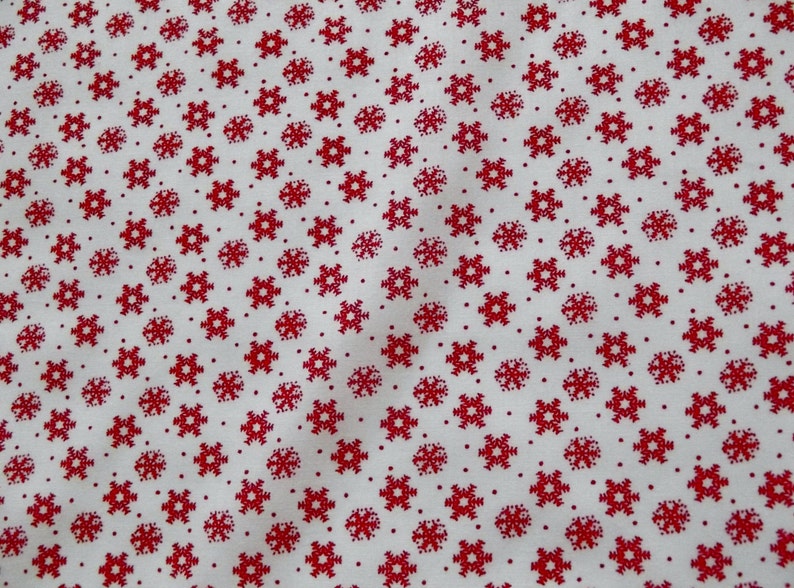 Christmas Snowflake Polycotton Fabric - by the metre bild 2