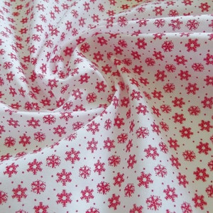 Christmas Snowflake Polycotton Fabric - by the metre bild 1