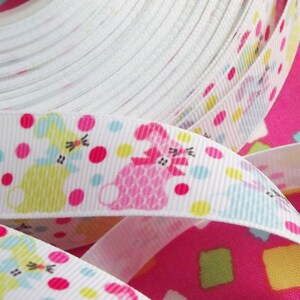 Easter Bunny Grosgrain Ribbon, 22mm 2 metres image 2