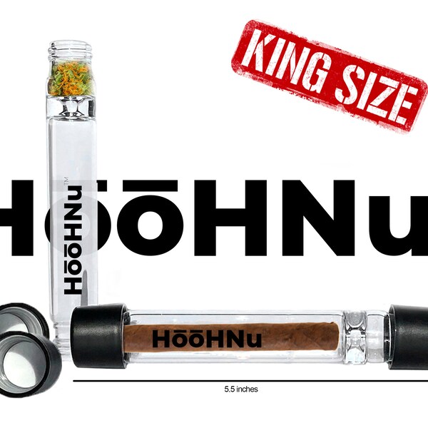 King Size Hybrid Child Smell Proof Discrete Chillum One Hitter Glass Pipe Blunt Doob Tube Stash Box Pre Roll Joint Case Stoner 420 New