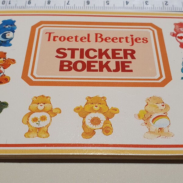 Carebears troetelbeertjes stickerboekje 1986 introduct Holland stickers vintage