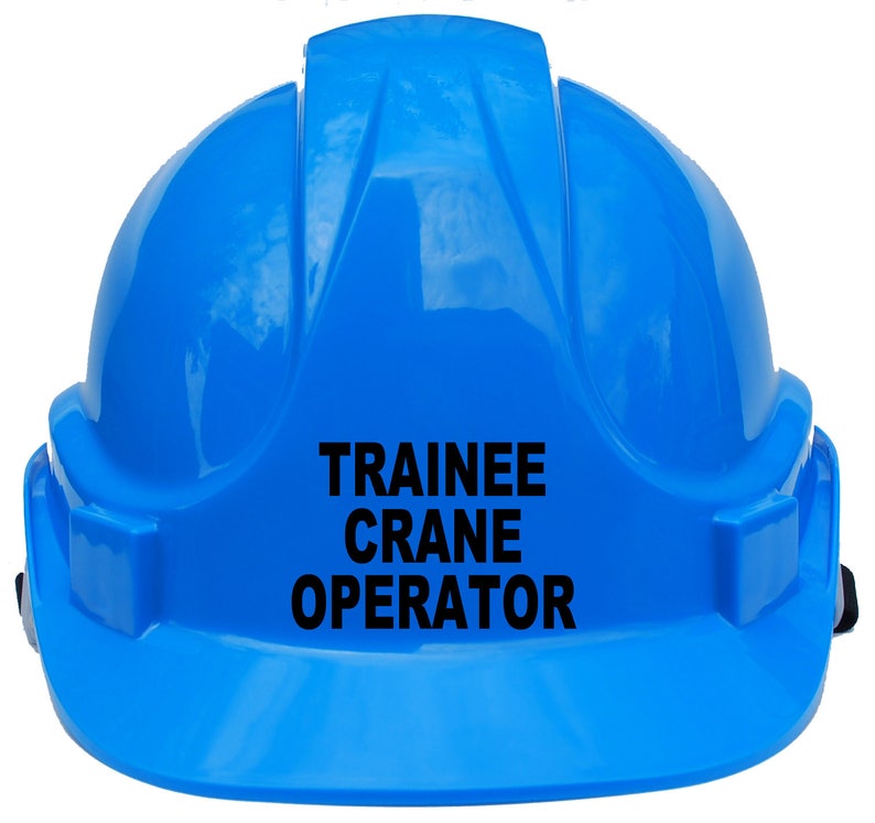 Pink /& Yellow Trainee Crane Operator Children Kids Hard Hat Safety Helmet With Chin Strap One Size Unisex White Blue