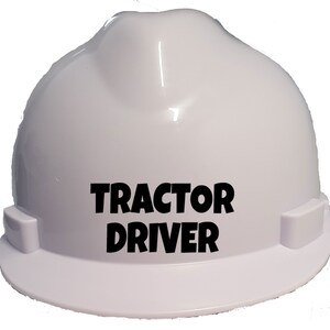 Children's Hard Hat Tractor Driver Kids, Toddler Safety Construction Helmet with Chin Strap One Size for 1-12 Years Approx. Farmer Digger