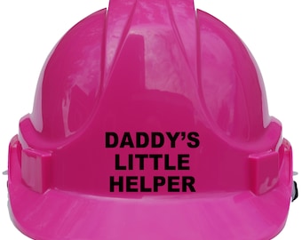 Daddy's Little Helper Children, Kids Hard Hat Safety Construction Helmet with Chin Strap One Size Adjustable for 1-7 Years Approx. Unisex