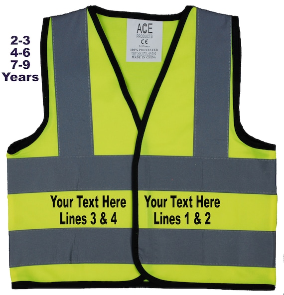 Hi vis jackets personalised clearance