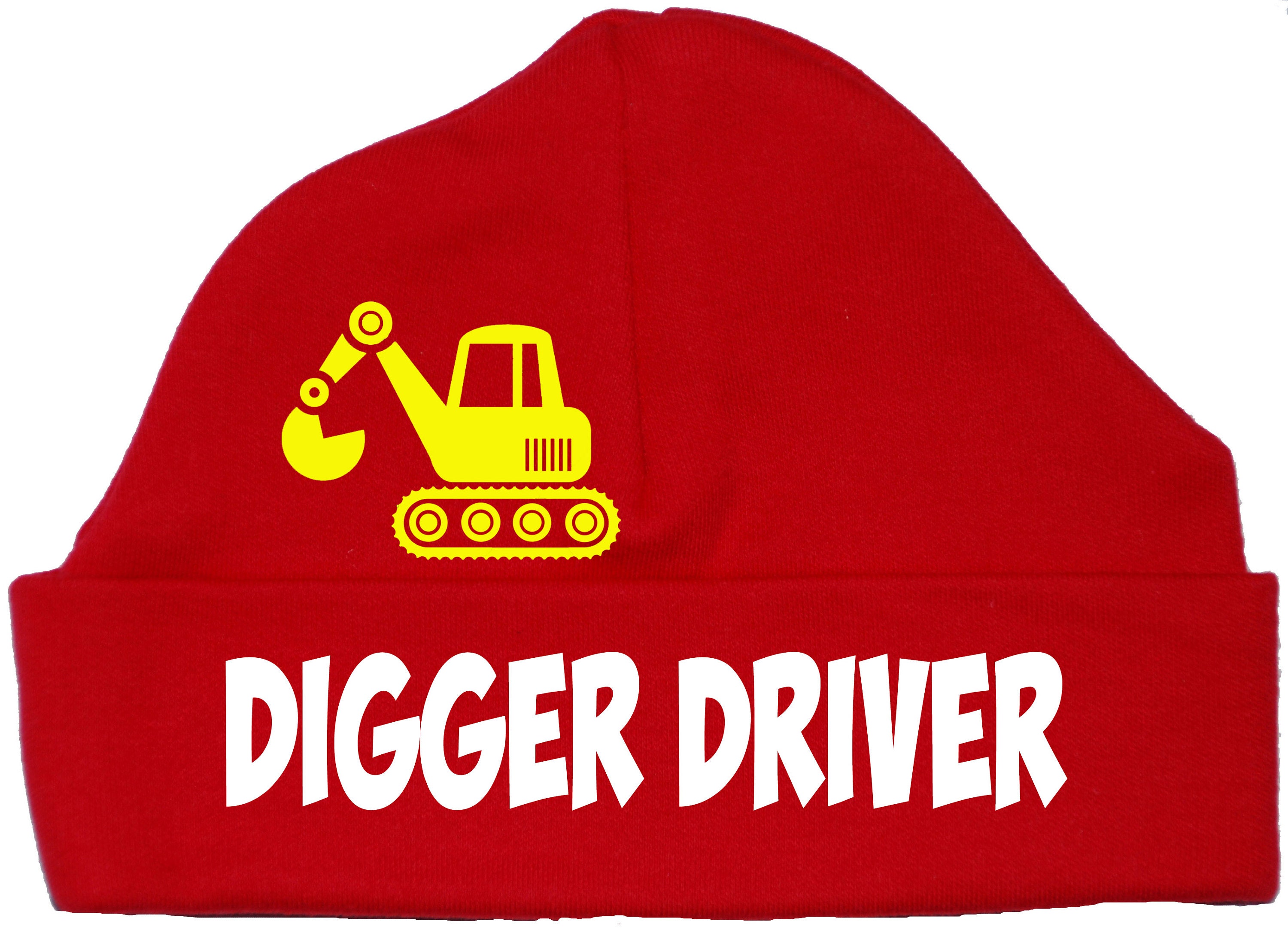 Digger Driver Baby Beanie Hat Cap 012 Months Unisex Boy Girl Etsy UK