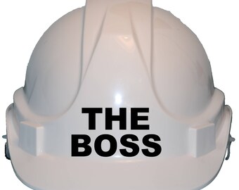 The Boss Children, Kids Hard Hat Safety Construction Helmet with Chin Strap One Size Adjustable for 1-7 Years Approx. Unisex