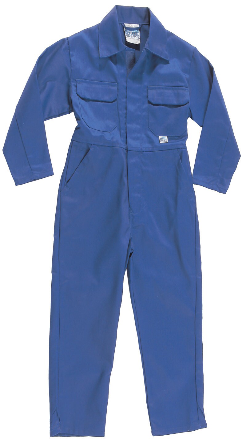 Blue Red 1-8yrs Kids Trainee Builder Overall Children's Coverall Boilersuit 