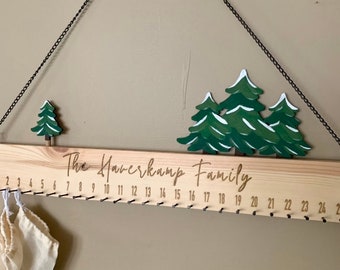 Christmas Countdown Calendar/ Advent Calendar/ Christmas Tree Advent Calendar/ Christmas Holiday Countdown