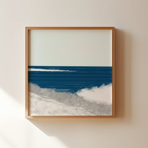 Ocean Waves Art Print Abstract Beach Art Instant Download Digital Download Printable Wall Art image 1