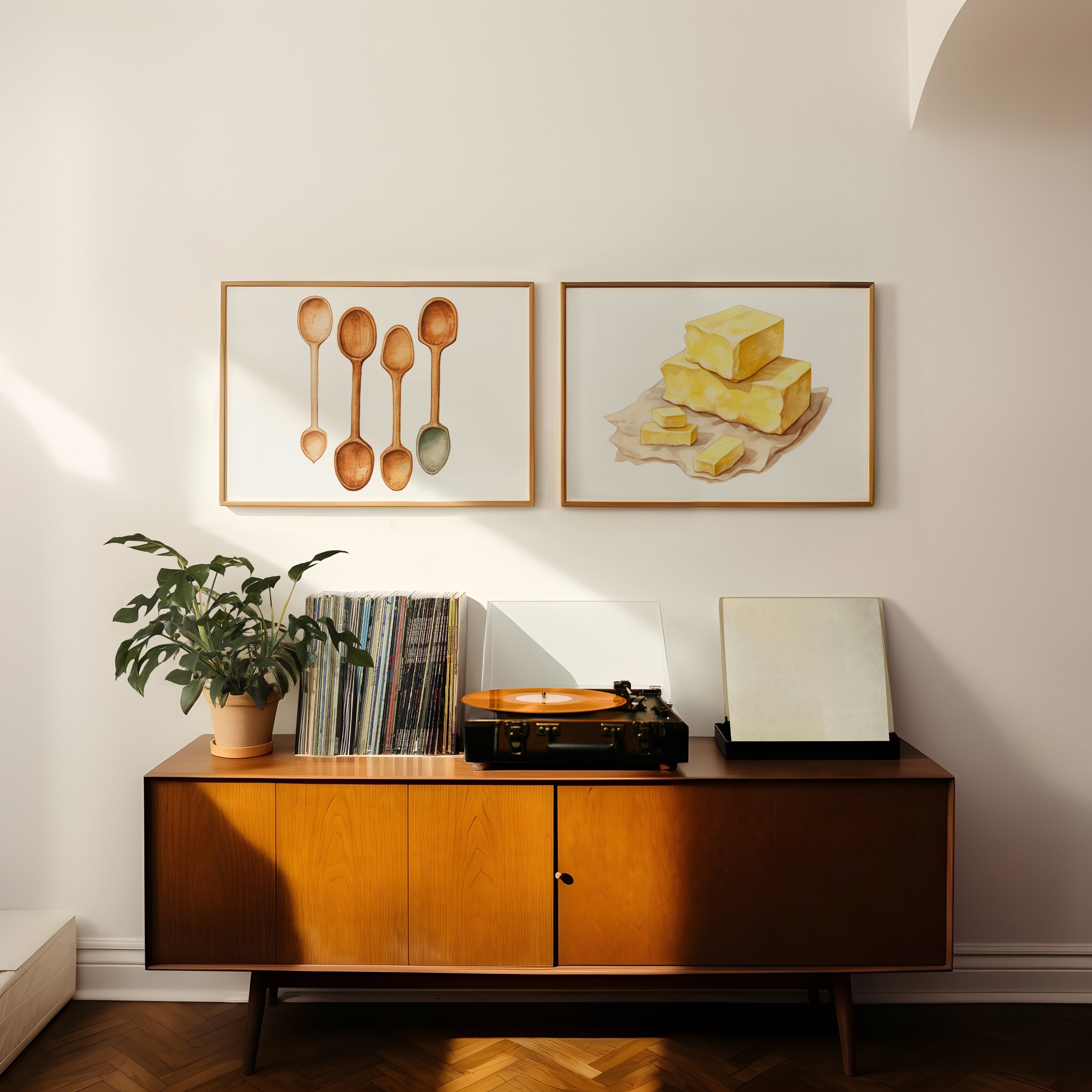 Set of 6 Baking Kitchen Prints | Cute Kitchen Decor | Pantry Wall Decor ...