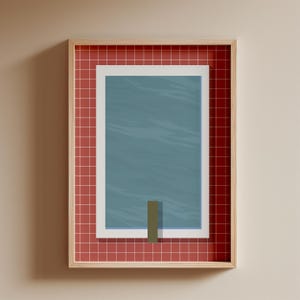Minimalistischer rosa Pool-Druck | Zeitgenössische am Pool Schwimmbad Druck heiteren Sommer Kunst ruhigen Wasser digitaler Download druckbare Wandkunst