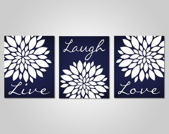 navy blue wall art