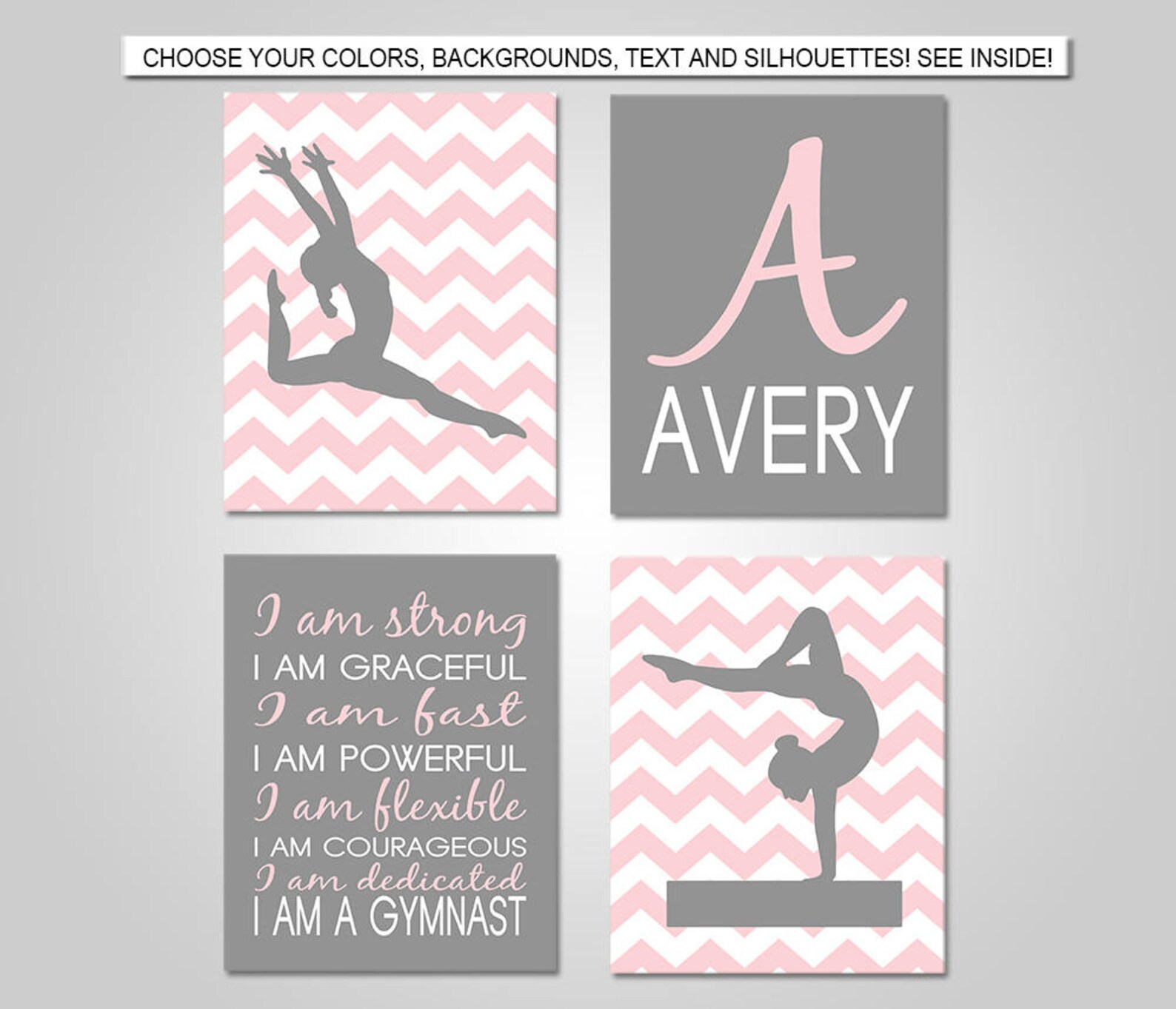 Gymnastics Wall Art Gymnastics Bedroom Decor Gymnastics Etsy