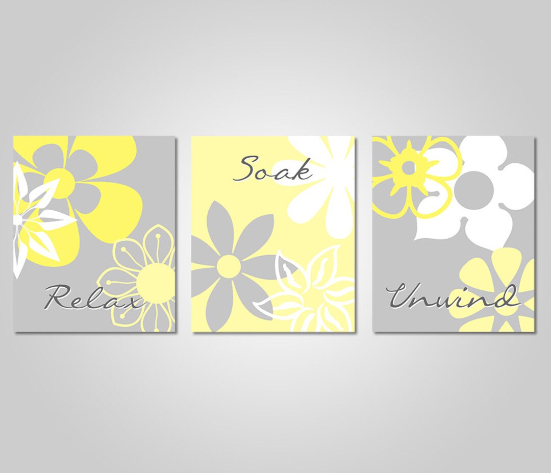 Bathroom Wall Art Yellow Grey Bathroom Wall Art Yellow Grey Bathroom