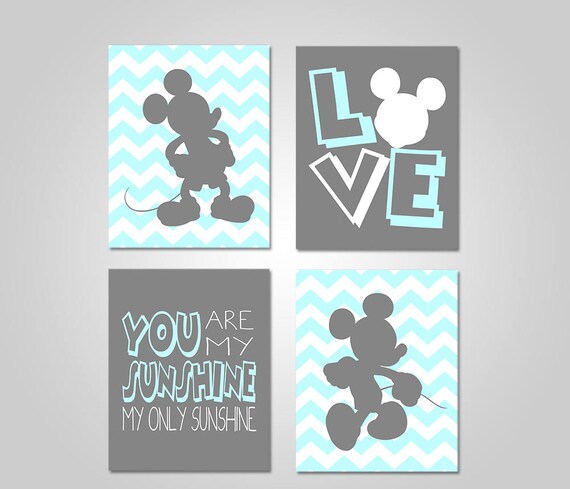 Mickey Mouse Bedroom Wall Art Mickey Mouse Printable Wall Decor Mickey Mouse Wall Art Printable Wall Art Instant Download