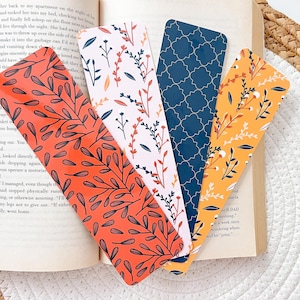 Blue Mustard Bookmark Collection | Glossy Cardstock Bookmarks | Gift for Book Lover | Cute Bookmark | Gift for Her | Bookmark Set