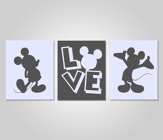 Mickey Mouse Bedroom Wall Art Mickey Mouse Printable Wall Decor Mickey Mouse Wall Art Printable Wall Art Instant Download