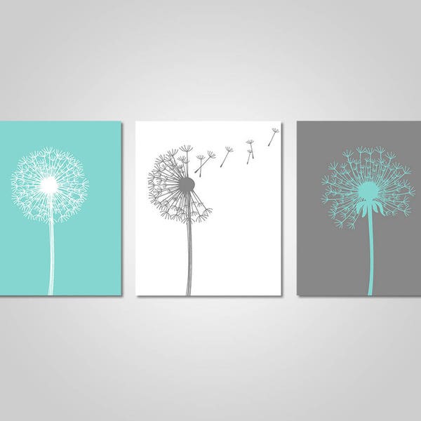 Dandelion Wall Art Etsy