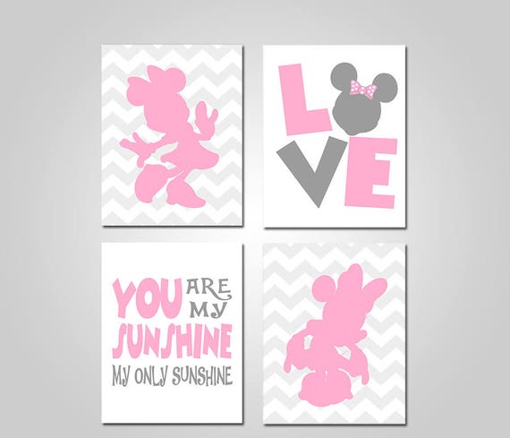 Minnie Mouse Bedroom Wall Art Minnie Mouse Printable Wall Decor Minnie Mouse Wall Art Printable Wall Art Instant Download