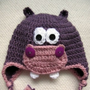 Crochet Hippo Hat Crochet Animal Hats Crochet Baby Hat - Etsy