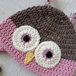 Crochet Owl Hat, owl hat, crochet hats for kids, kids hats, crochet animal hats, kids gift, kids birthday gift, owl lover gift, hat crochet