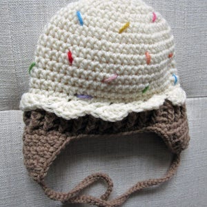 Cupcake Hat, baby hats, unique baby gift, newborn hat, new baby gift, cute baby hats, baby hats for girls, baby hats boy, crochet baby hat image 7