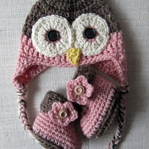 Crochet Owl Hat, winter hat, crochet hat for kids, owl baby shower, stocking stuffers for girls, for toddlers, for baby, for kids, for teens immagine 10
