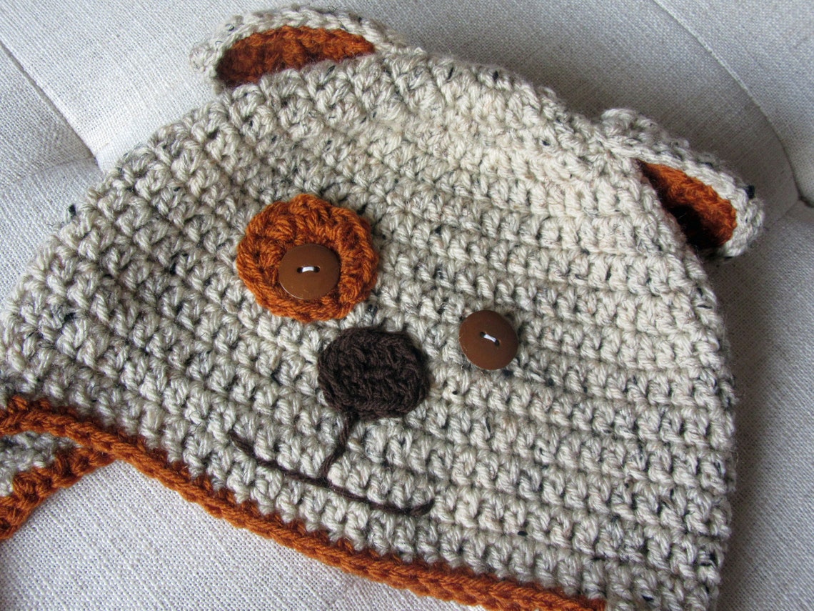 Crochet Puppy Hat Crochet Hats for Kids Toddler Gift Etsy