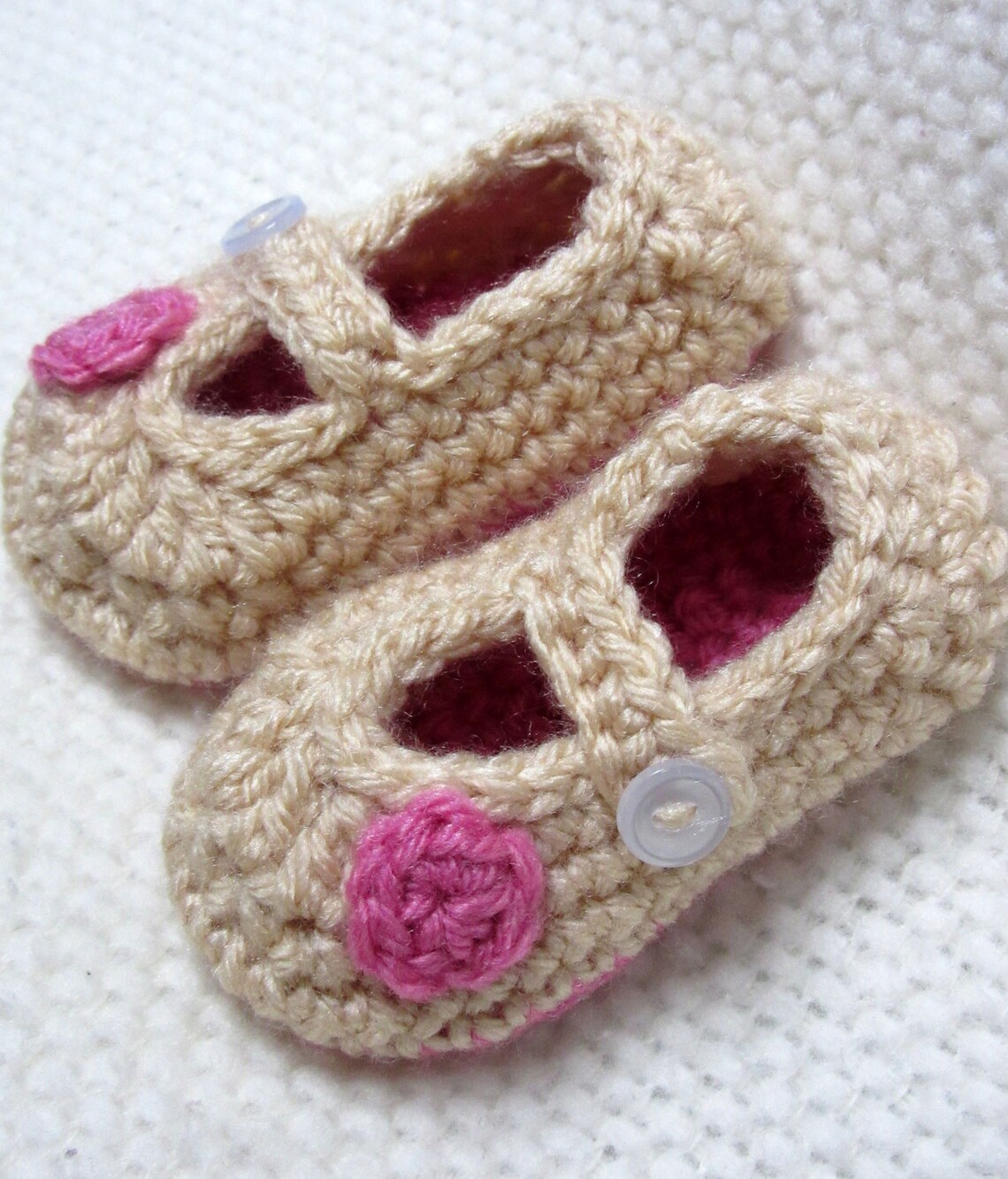 Crochet Mary Jane Baby Booties crochet baby shoes baby shoes Etsy