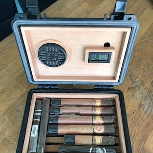 Humidor, Reise-Humidor, wasserdicht, Pelikan-Stil, Boveda