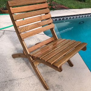 Solid Wood Nesting Chair, patio chair, outdoor seating, tailgating, camping chair