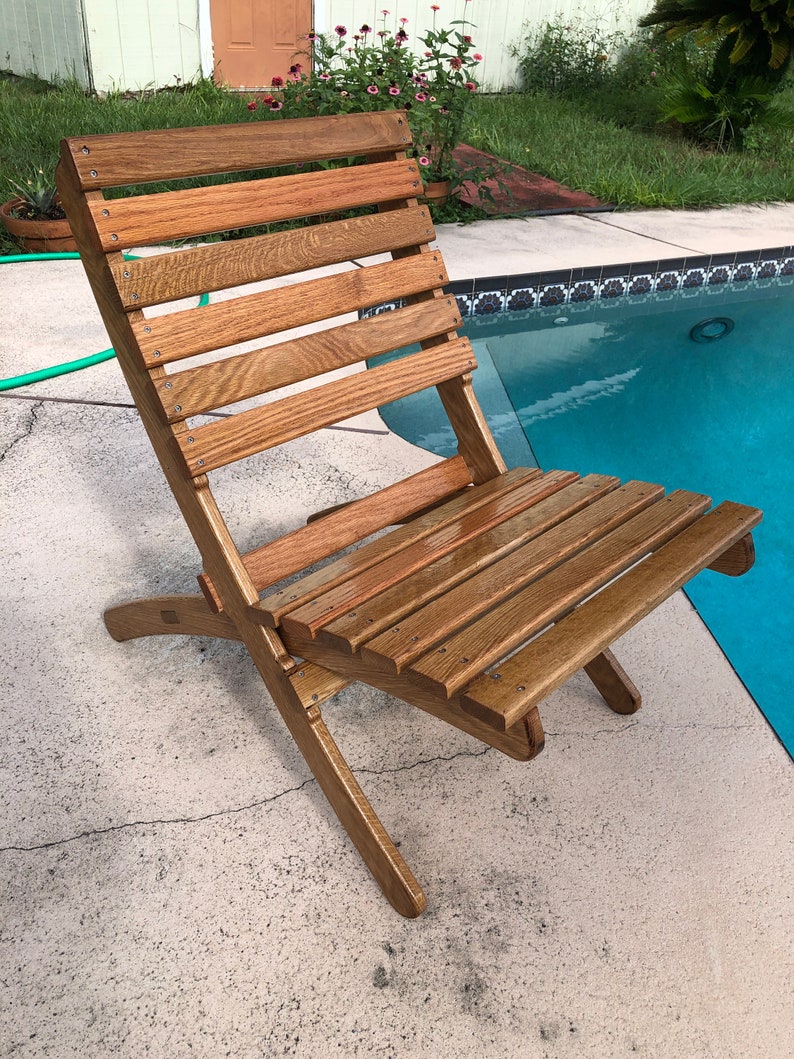 Solid Wood Nesting Chair Patio Chair Outdoor Seating Etsy