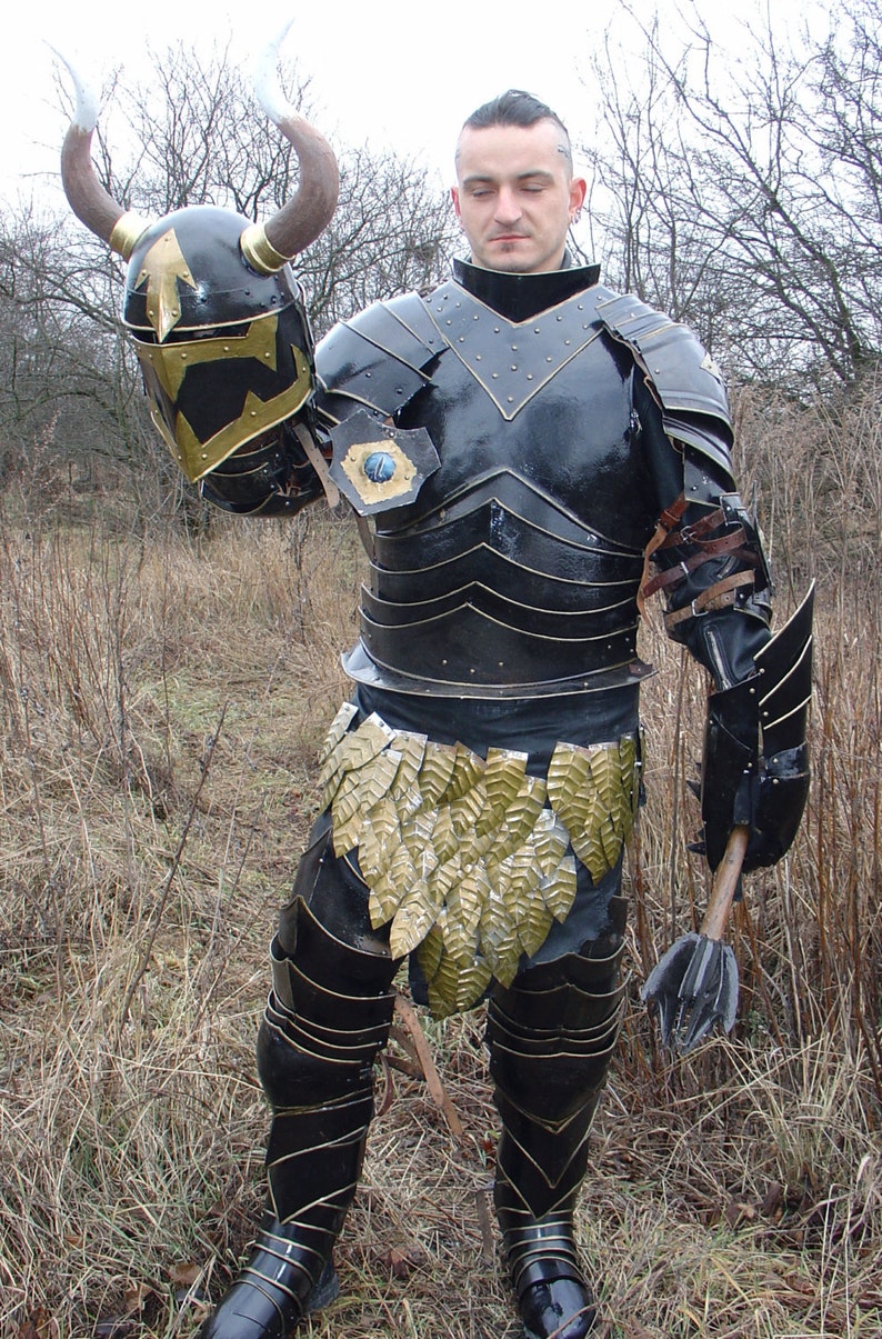 Black Plate Armor larp & Cosplay Etsy