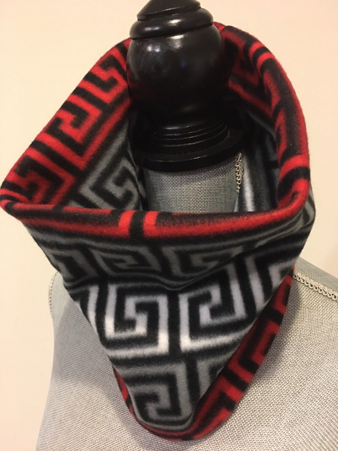 Neck gaiter gator neck warmer double layered fleece scarf Etsy