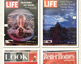 Riviste LIFE, LOOK e BETTER Homes and Gardens degli anni '50 e '60
