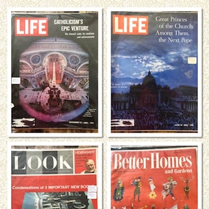 LIFE, LOOK, and BETTER Homes and Gardens Magazines from the 50's and 60's