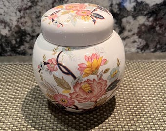 English Sadler Floral Ginger Jar
